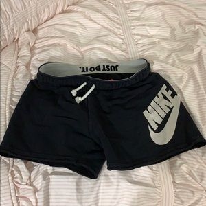 Black Nike JUST DO IT shorts